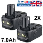 2X 18V 7.0 Ah For Ryobi P108 ONE+Plus Li-ion Battery RB18L40 RB18L50 P104 NEW UK