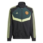 Manchester United Track Top Woven - Svart/Grön/Gul - adidas, storlek Medium