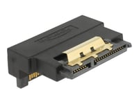 Delock - Sata-Adapter - Serial Ata 150/300/600 - Sata-Kombination (P) Till Sata-Kombination (R) Vinklad - Svart