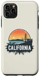 Coque pour iPhone 11 Pro Max Souvenir rétro avec horizon californien