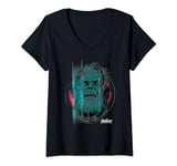 Marvel Infinity War Thanos Tech Overlay T-Shirt avec Col en V