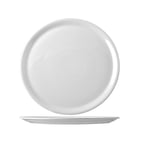 Saturnia 6 Assiettes à Pizza Napoli en Porcelaine Blanc CM 28