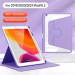 Folio Rotary Stand Cover Auto Wake/Sleep -tabletin kotelo Ipad 10.2:lle (2019/2020/2021)