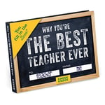 Knock Knock Why You're the Best Teacher Ever Fill in the Love Book Fill-in-the-Blank Gift Journal, 4.5 x 3.25-inches, Black/Teacher