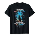 Lion Cross Light Colourful Waymaker Miracle Worker T-Shirt