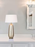 Bordslampa Ø 30 x h 56 cm säng lampan metall Silver/Guld