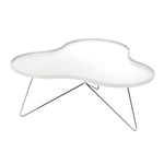 Flower Mono Table 90x84 cm, White/Chrome