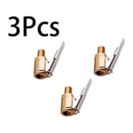 3 Pièce Adaptateur de Valve de Pneu de Voiture, 8 mm Pompe de Embout Laiton Gonflage Valve Clip Pince Connecteur Adaptateur pour Pneu de Voiture ou