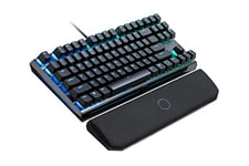 Cooler Master MasterKeys MK730 mechanical gaming keyboard - RGB Floating Switches, brushed aluminum plate, magnetic wrist rest - TKL Spanish QWERTY layout, Cherry MX Red