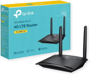 TL-MR110 Routeur 4G LTE WiFi N300Mbps, 4G CAT4 Vitesse Jusqu'à 150Mbps, Box 4G SIM, Modem 4G, 2 x SMA pour Antenne Externe, 2 Ports Ethernet, Antennes Amovibles, Compatible Tout Opérateur