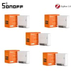 SONOFF MINI Inter/ZBMINI/ZBMINI-L2 Télécommande MINI Commutateur Zigbee/WiFi Smart Switch Control Via Alexa EWelink Google Home - Type ZBMINI 5PCS