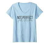 Womens Not perfect just forgiven. God forgives Jesus died. For you. V-Neck T-Shirt