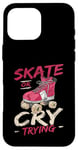 Coque pour iPhone 16 Pro Max Design de roller pour homme et femme Roller Derby