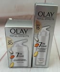 Olay Total Effects 7 in One Bundle Day Cream & Lightweight Moisturiser 50ml each