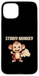 Coque pour iPhone 15 Plus Stinky Monkey Farts Funny Kids Men Women