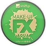 Smiffys Make-Up FX Aqua Face and Body Paint Water Based, 16 ml - Green