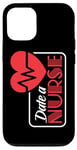 Coque pour iPhone 12/12 Pro Infirmière Heartbeat Medical Professional Fun Date a Nurse