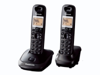 Panasonic KX-TG2512FXT, DECT-telefon, Högtalartelefon, 50 poster, Namn och uppringnings-ID, Svart