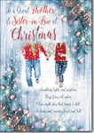 To A Great Brother & sister In Law Christmas Card Lovely Verse CH8031