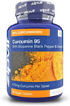 Curcumin 95 with Bioperine, Turmeric Curcumin Supplement with 95% Active Curcumi