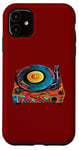 Coque pour iPhone 11 Tourne-disque vintage coloré - Retro Pop Art Vibes