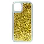 BABACO Coque de téléphone pour iPhone 12 Mini Effet Paillettes liquides, Or