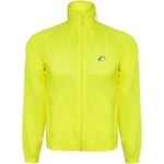 More Mile Neon Hooded Windbreaker Mens Running Jacket Yellow Run Breathable