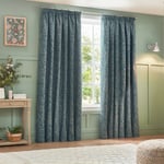 Wylder Nature Grantley Jacquard Pencil Pleat Curtains - 228cm x 228cm