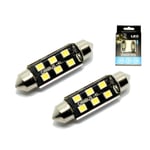 Canbus C5W 41mm 42mm spollampa Led 6000K 2-pack 12v festoon