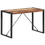 vidaXL Dining Table 120x60x75 cm Solid Wood with Sheesham Finish