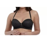 Womens Black Bra Freya Cameo AA3163 Underwired Moulded Strapless Bra Black 36F