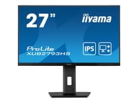 iiyama ProLite XUB2793HS-B5 - Écran LED - 27" - 1920 x 1080 Full HD (1080p) @ 75 Hz - IPS - 300 cd/m² - 1000:1 - 4 ms - HDMI, DisplayPort - haut-parleurs - noir mat