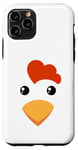 iPhone 11 Pro Cute Yellow Chicken Face Costume For Kids and Toddlers Case