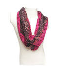 Luxurious Handpainted Salt Water Dyed Habotai Silk Scarf Pink Raspberry Ripple