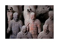 Wee Blue Coo Photo Modern Terracotta Army China Warrior Wall Art Print