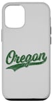 Coque pour iPhone 12/12 Pro Oregon Classic Varsity, style maillot de sport vintage