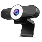 Webcam 1080P 60FPS Streaming Autofocus HD Web Camera with Three Level Light  C97