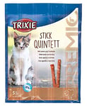 Trixie Premio Stick Quintett Friandise Saumon/Truite pour Chat 5 × 5 g