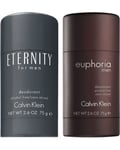 Euphoria Men Deostick 75g + Eternity for Men Deostick 75g