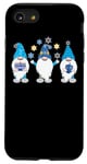 Coque pour iPhone SE (2020) / 7 / 8 Nains de jardin Hanukkah Shalom - Chapeaux bleus