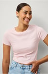 Gina Tricot - Topp Basic Tight Top - Rosa