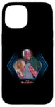 Coque pour iPhone 15 Marvel WandaVision Wanda & Vision Cute Couple Framed