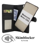 Skimblocker Motorola Moto G85 Magnet Plånboksfodral (Svart)