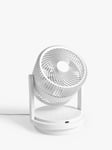 John Lewis Circulator Desk Fan, White