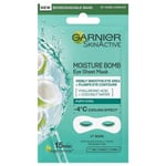 3 x Garnier Skin Active Moisture Eye Sheet Mask Hyaluronic Acid + Coconut Water