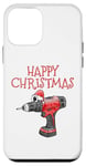 Coque pour iPhone 12 mini Constructeur de perceuse électrique de Noël DIY drôle