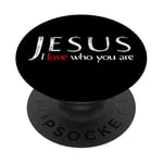 Jésus, j'aime qui tu es PopSockets PopGrip Adhésif