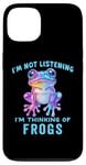 iPhone 13 I'm Not Listening Ocean Animals Funny Frog Lover Case