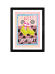 EAST END PRINTS Illustrated By Weezy 'Let's Go Party' Framed Print