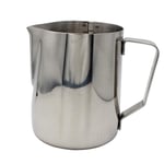 Abcsea 1 Piece Stainless Steel Milk Frothing Pitcher Jug, Milk Frother jug, Milk Foaming Jug for Coffee and Latte Art, Silver 600ml/20oz